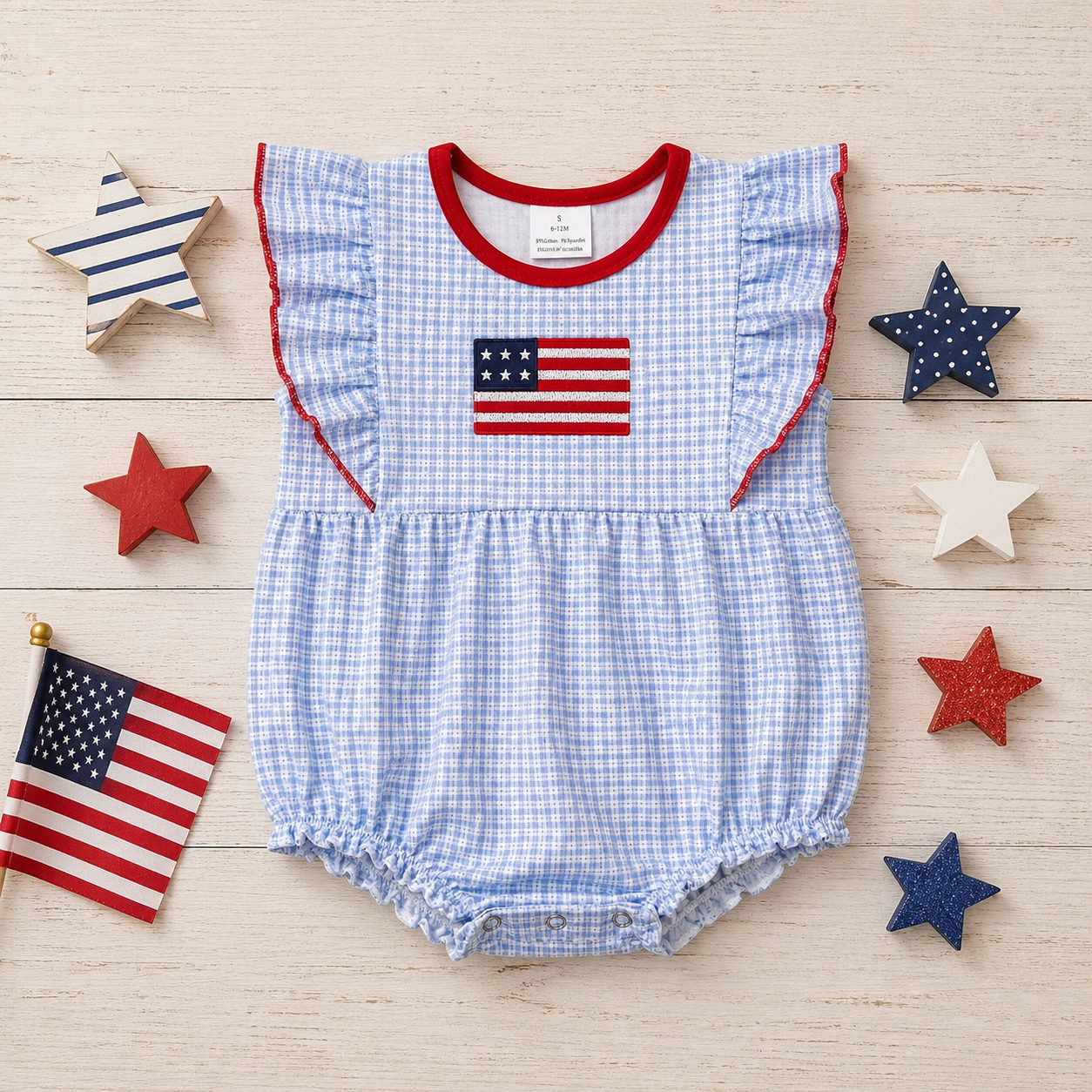 Stars & Stripes Bubble Romper (Pre-Order)